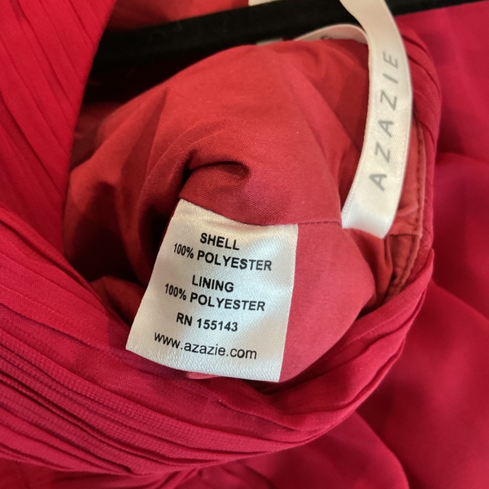 Azazie Red Bridesmaid Dress Size A8 - Picture 7 of 13